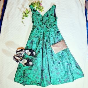  L'atiste by Amy green floral dress